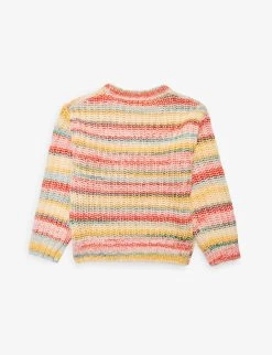 Molo Gaylen Horizontal-stripe Knitted Jumper 3-12 Years -Kid Couture R04184138 MULTIYARN ALT02