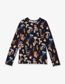 Molo Rose Mushroom-print Organic Stretch-cotton T-shirt 2-12 Years
