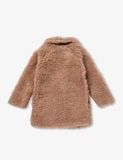 Molo Haili Notch-lapel Faux-fur Jacket 6-12 Years -Kid Couture R04184151 ROSIESAND ALT02