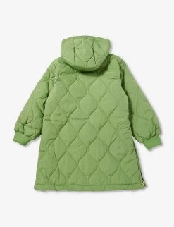 Molo Hannah Brand-patch Hooded Shell Jacket 4-12 Years -Kid Couture R04184152 MOSSGREEN ALT02