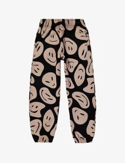 Molo Adan Smiley-print Organic Cotton-jersey Jogging Bottoms 4-10 Years