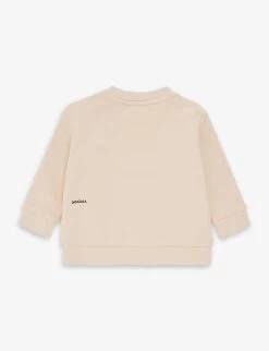 Logo-print Regular-fit Organic Cotton-jersey Sweatshirt 0-24 Months -Kid Couture R04186120 SAND ALT02