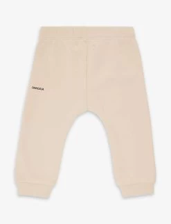 Logo-print Regular-fit Organic Cotton-jersey Jogging Bottoms 0-24 Months -Kid Couture R04186121 SAND ALT02