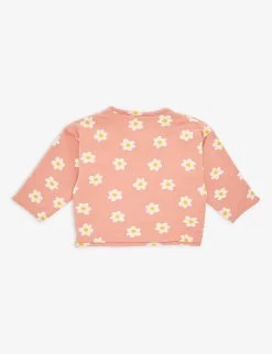 Bobo Choses Flower-print Logo Stretch-organic-cotton Jacket 12-24 Months 5 Bobo Choses Flower-print Logo Stretch-organic-cotton Jacket 12-24 Months -Kid Couture R04186588 SALMONPINK ALT02