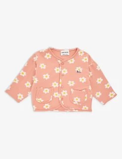Bobo Choses Flower-print Logo Stretch-organic-cotton Jacket 12-24 Months