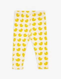 Bobo Choses Logo Duck-print Stretch Organic-cotton Leggings 6-24 Months -Kid Couture R04186589 WHITE ALT02