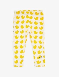 Bobo Choses Logo Duck-print Stretch Organic-cotton Leggings 6-24 Months