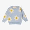 Bobo Choses Flower-print Ribbed-trim Cotton-knit Jumper 9-24 Months