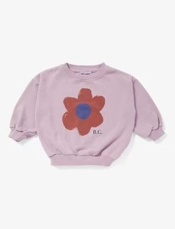 Bobo Choses Flower-print Ribbed-trims Cotton-jersey Sweatshirt 2-13 Years