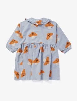 Bobo Choses Mushroom-print Ruffle-trim Cotton Dress 4-13 Years 5 Bobo Choses Mushroom-print Ruffle-trim Cotton Dress 4-13 Years -Kid Couture R04186623 LIGHTBLUE ALT02