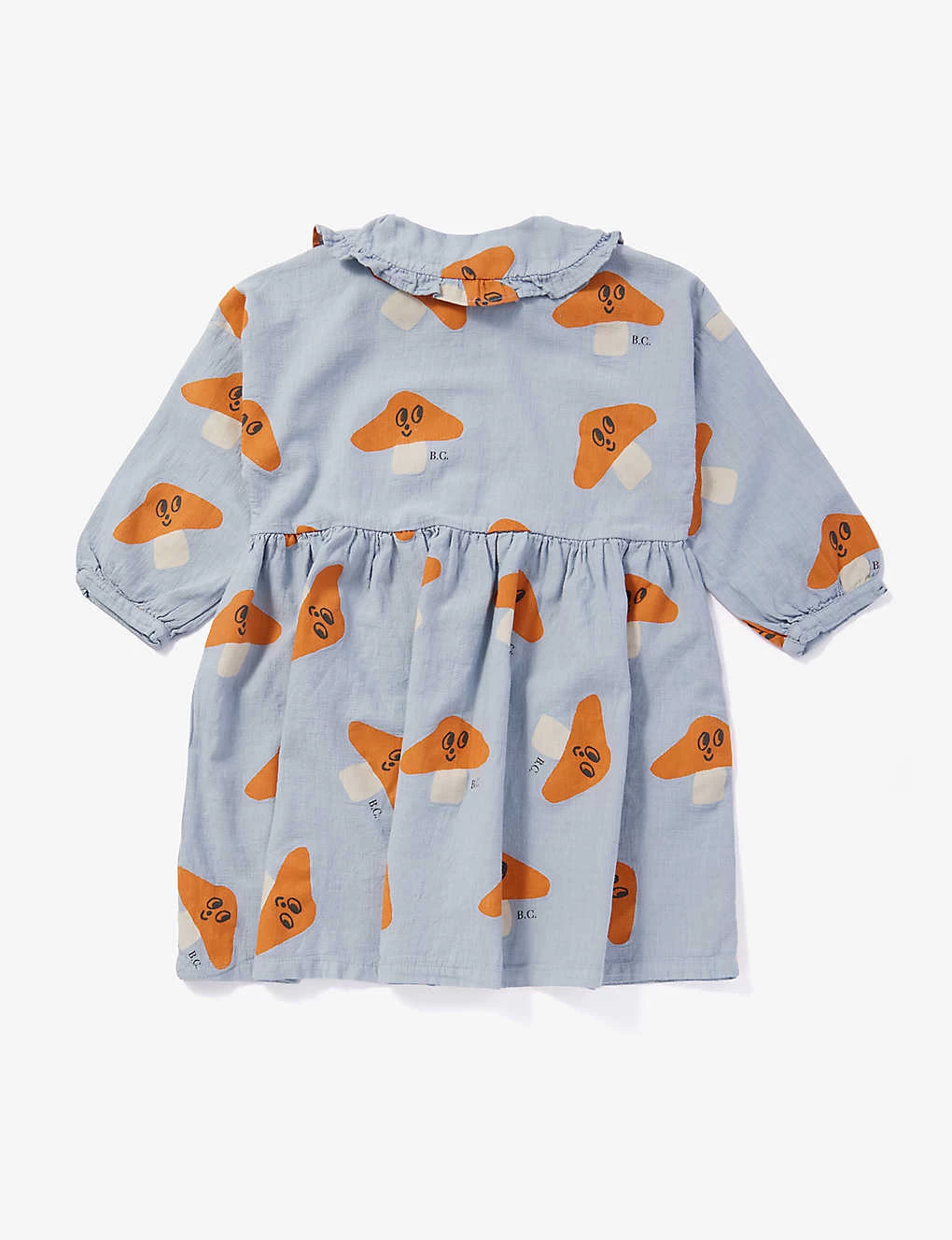 Bobo Choses Mushroom-print Ruffle-trim Cotton Dress 4-13 Years 3 Bobo Choses Mushroom-print Ruffle-trim Cotton Dress 4-13 Years - Image 3