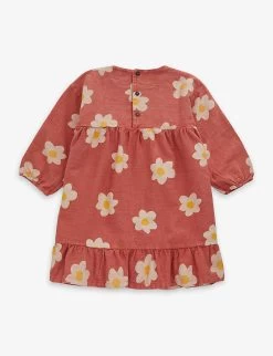 Bobo Choses Floral-pattern Cotton Dress 4-13 Years 5 Bobo Choses Floral-pattern Cotton Dress 4-13 Years -Kid Couture R04186624 SALMONPINK ALT02