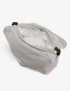 MOSCHINO Teddy Bear-print Logo-patch Cotton-jersey Changing Bag 7 MOSCHINO Teddy Bear-print Logo-patch Cotton-jersey Changing Bag -Kid Couture R04187095 MELANGEGREY ALT03