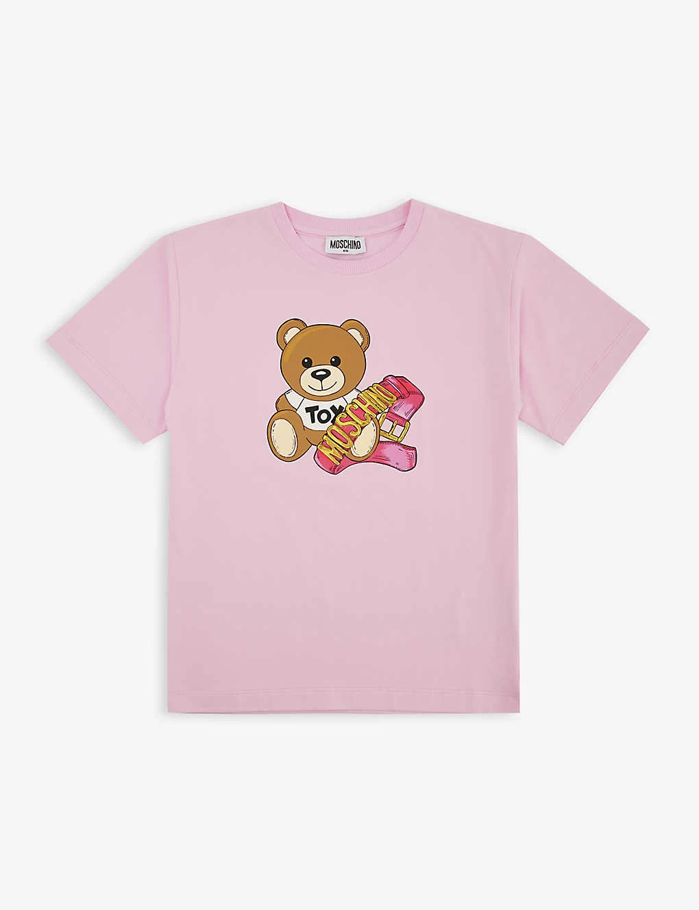 MOSCHINO Toy Bear Graphic-print Cotton-jersey T-shirt 8-14 Years 1 MOSCHINO Toy Bear Graphic-print Cotton-jersey T-shirt 8-14 Years