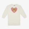 MOSCHINO Bear And Heart-print Stretch-cotton Dress 4-14 Years