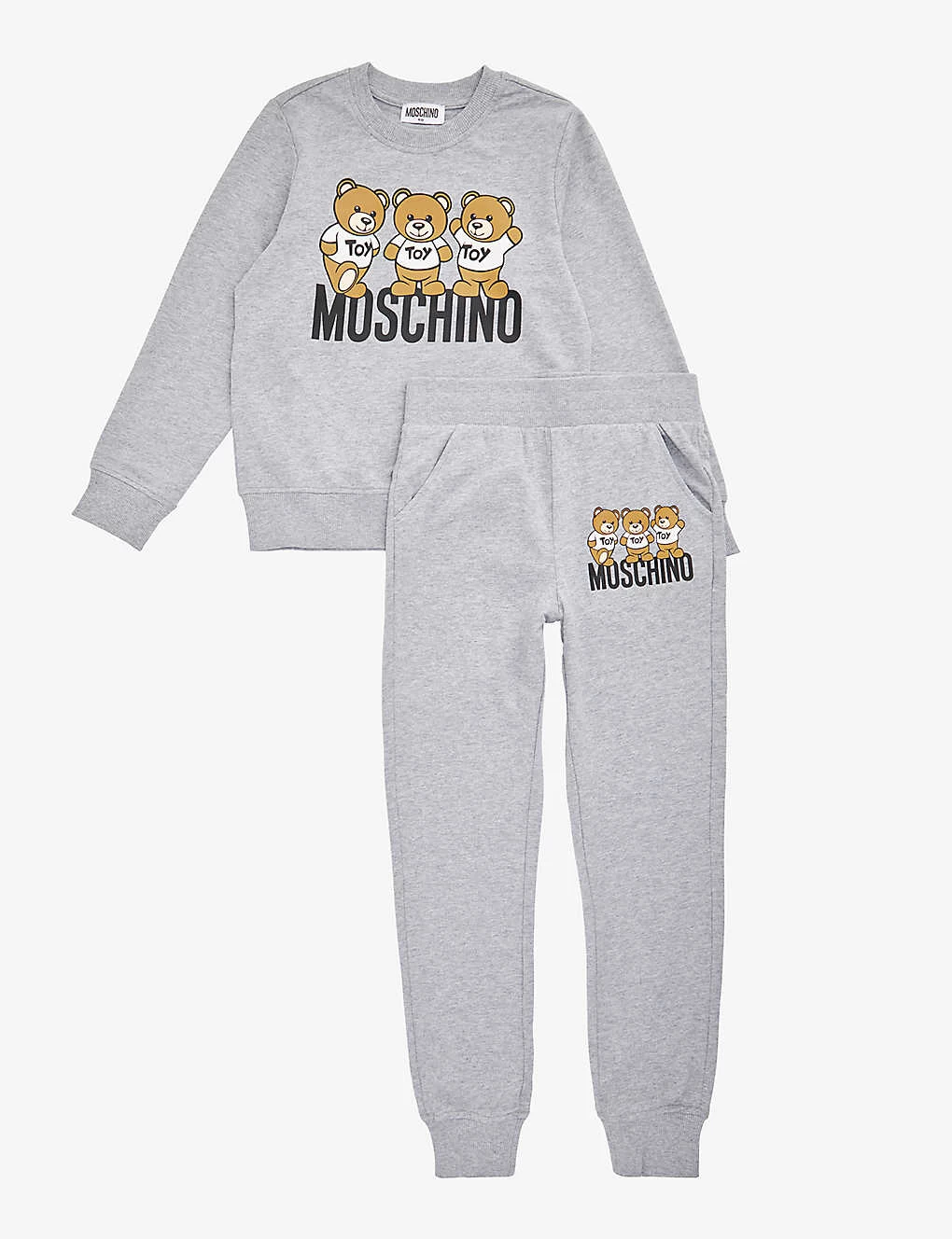 MOSCHINO Bear-print Cotton-jersey Tracksuit 4-12 Years 1 MOSCHINO Bear-print Cotton-jersey Tracksuit 4-12 Years