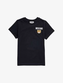MOSCHINO Bear Logo-appliqué Cotton T-shirt 4-14 Years