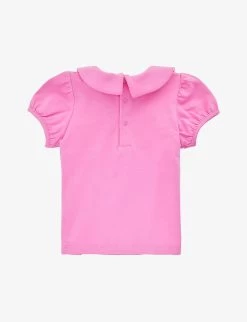 MOSCHINO Logo-print Stretch-cotton Top 3 Months-3 Years -Kid Couture R04187131 STRAWBERRYMOON ALT02