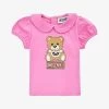 MOSCHINO Logo-print Stretch-cotton Top 3 Months-3 Years