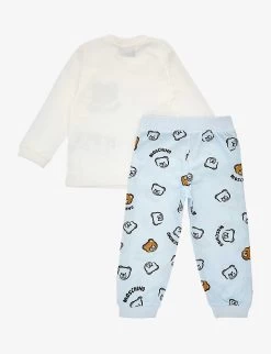MOSCHINO Teddy Bear-print Two-piece Cotton-jersey Set 3-18 Months 5 MOSCHINO Teddy Bear-print Two-piece Cotton-jersey Set 3-18 Months -Kid Couture R04187138 WINTERTOYORGANIC ALT02