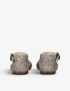 Athina Cross-over Strap Glitter-embellished Sandals 6 Months - 3 Years -Kid Couture R04187695 GUNMETAL ALT03