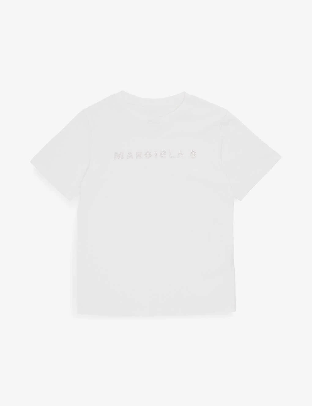 MM6 Maison Margiela Logo-embellished Round-neck Cotton-jersey T-shirt 8-16 Years 1 MM6 Maison Margiela Logo-embellished Round-neck Cotton-jersey T-shirt 8-16 Years