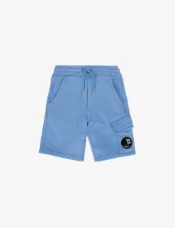 Patch-pocket Lens-compartment Cotton-jersey Cargo Shorts 4-14 Years