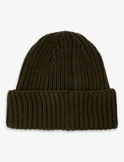 Google Ribbed Knitted Wool Beanie 8-14 Years -Kid Couture R04188292 IVYGREEN ALT02