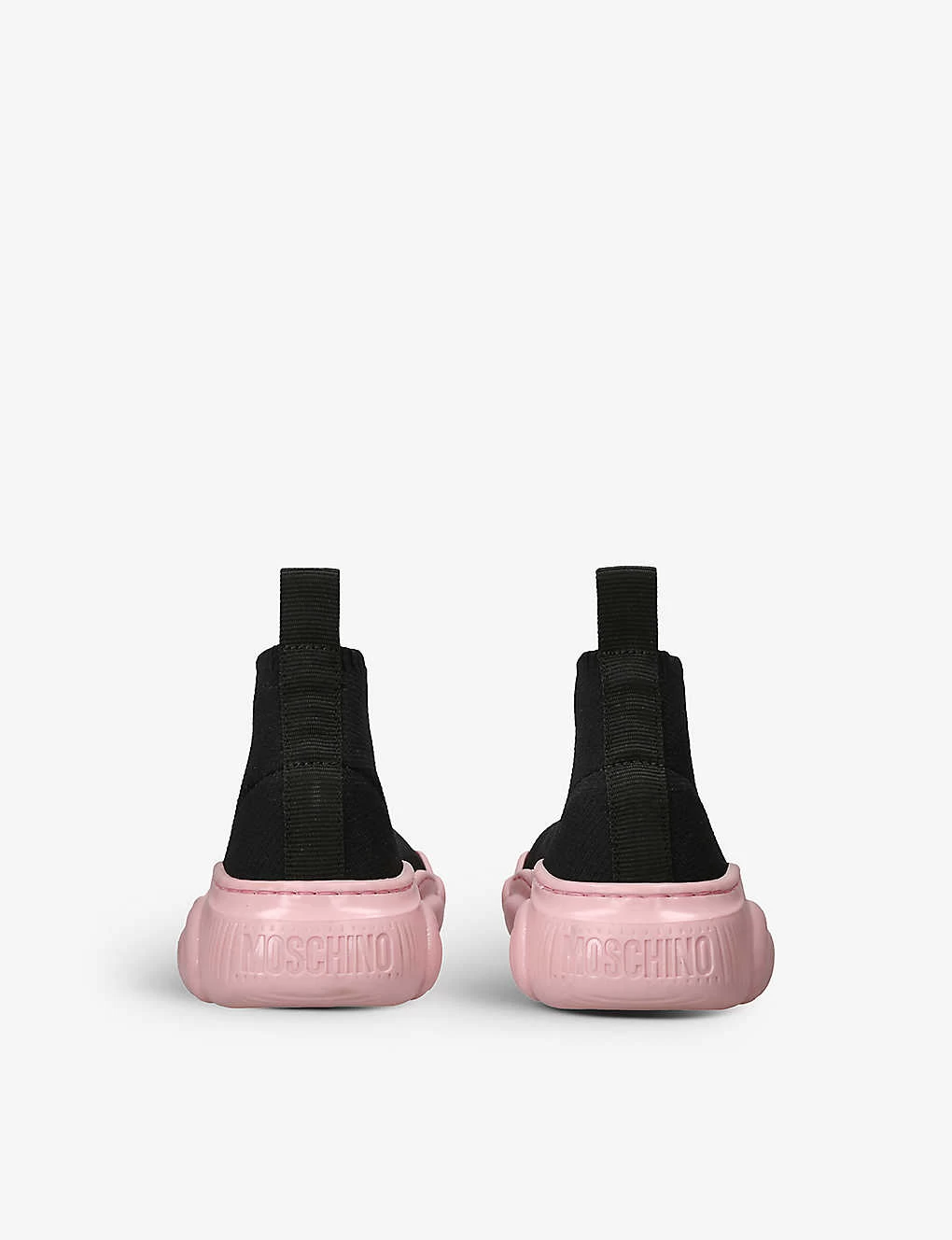 MOSCHINO Logo-intarsia Mid-sock Woven Trainers 6-9 Years 4 MOSCHINO Logo-intarsia Mid-sock Woven Trainers 6-9 Years - Image 4