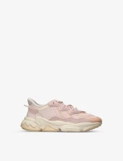 ADIDAS Ozweego Chunky-soled Mesh And Faux-suede Low-top Trainers 9-10 Years