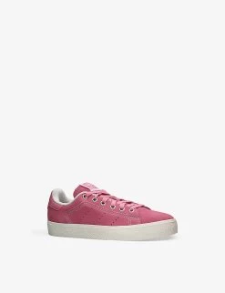 ADIDAS Stan Smith B-side Suede-leather Trainers 9-10 Years 6 ADIDAS Stan Smith B-side Suede-leather Trainers 9-10 Years -Kid Couture R04189052 PINK ALT02