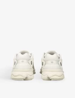 ADIDAS Oztral J Logo-patch Mesh And Leather Low-top Trainers 9-10 Years -Kid Couture R04189073 TAUPE ALT03