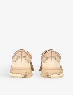 ADIDAS OZWEEGO J Logo-print Woven Low-top Trainers 9-10 Years -Kid Couture R04189081 TAN ALT03