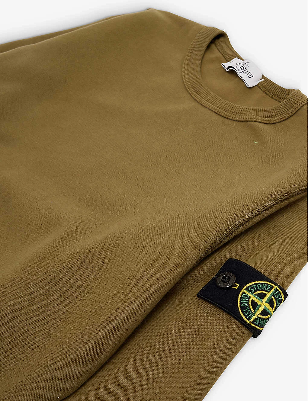 Stone Island Logo-badge Crewneck Cotton-jersey Sweatshirt 4-12 Years 2 Stone Island Logo-badge Crewneck Cotton-jersey Sweatshirt 4-12 Years - Image 2