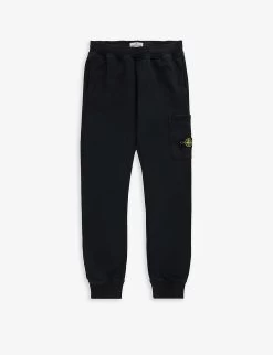 Stone Island Classic Logo-badge Cotton-jersey Jogging Bottoms 14 Years
