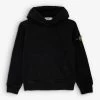 Stone Island Logo-badge Kangaroo-pocket Cotton-jersey Hoody 4-12 Years