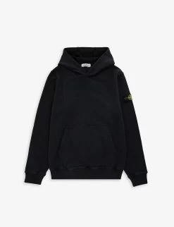 Stone Island Logo-badge Cotton-jersey Hoody 14 Years