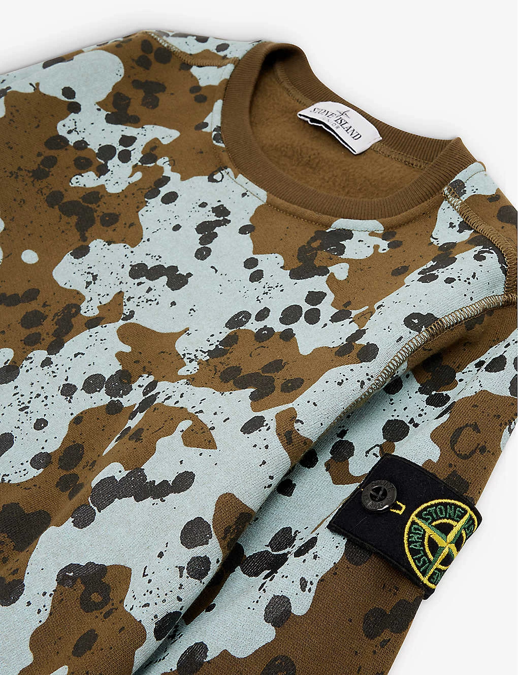 Stone Island Logo-badge Camouflage-print Cotton-jersey Sweatshirt 4-12 Years 2 Stone Island Logo-badge Camouflage-print Cotton-jersey Sweatshirt 4-12 Years - Image 2