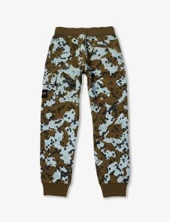 Stone Island Si Classic Camouflage-print Cotton-jersey Jogging Bottoms 4-12 Years 5 Stone Island Si Classic Camouflage-print Cotton-jersey Jogging Bottoms 4-12 Years -Kid Couture R04189714 MILITARYGREEN ALT02
