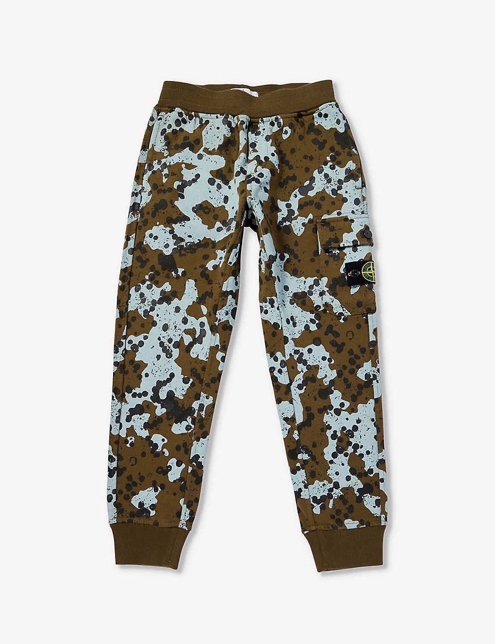 Stone Island Si Classic Camouflage-print Cotton-jersey Jogging Bottoms 4-12 Years 1 Stone Island Si Classic Camouflage-print Cotton-jersey Jogging Bottoms 4-12 Years