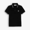 Stone Island Logo-patch Striped-trim Stretch-cotton Polo Shirt 4-12 Years