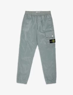 Stone Island Logo-badge Cargo-pocket Shell Jogging Bottoms 8-12 Years
