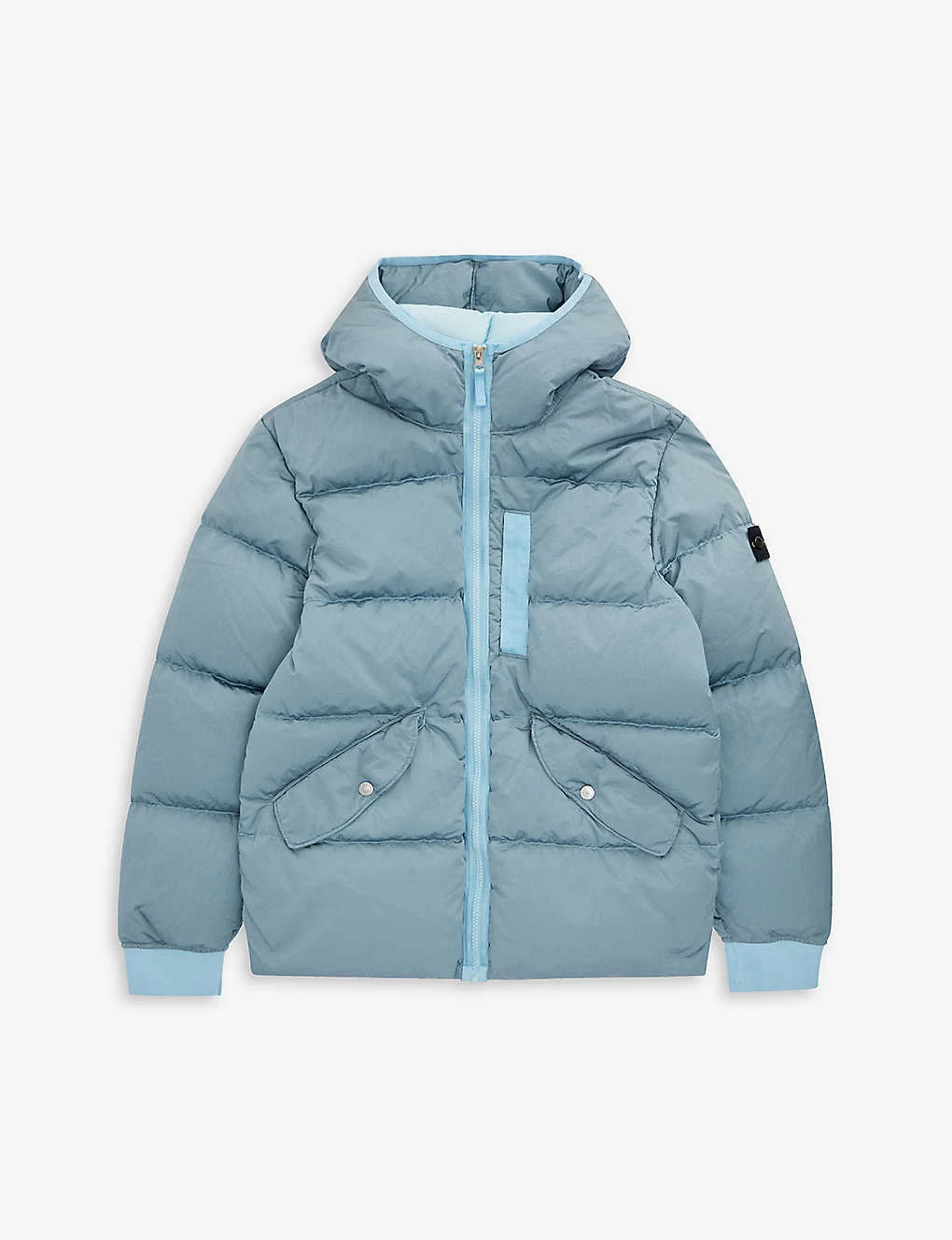Stone Island Logo-badge Hooded Padded Shell Jacket 14 Years 1 Stone Island Logo-badge Hooded Padded Shell Jacket 14 Years