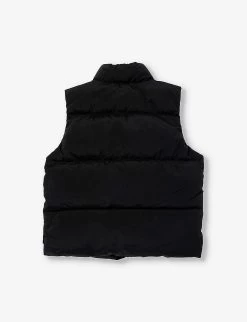 Stone Island Logo-badge Padded Shell-down Gilet 6-12 Years 5 Stone Island Logo-badge Padded Shell-down Gilet 6-12 Years -Kid Couture R04189752 BLACK ALT02