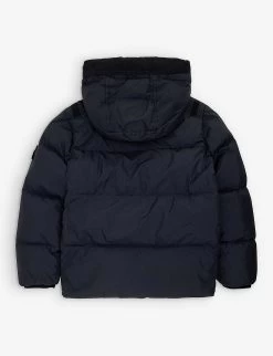 Stone Island Logo-badge Padded Shell Hooded Jacket 4-12 Years -Kid Couture R04189766 MULTI ALT02