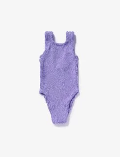 Classic Square-neck Stretch-woven Swimsuit 1-6 Years