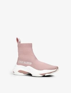 Steve Madden Master Logo-tape Knitted Trainers 7-9 Years 6 Steve Madden Master Logo-tape Knitted Trainers 7-9 Years -Kid Couture R04194649 TANCOMB ALT02