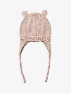 Liewood Violet Ears Organic-cotton Bonnet Hat 6-12 Months