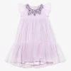 Tres Chic Bead-embellished Tulle Woven Dress 4-11 Years