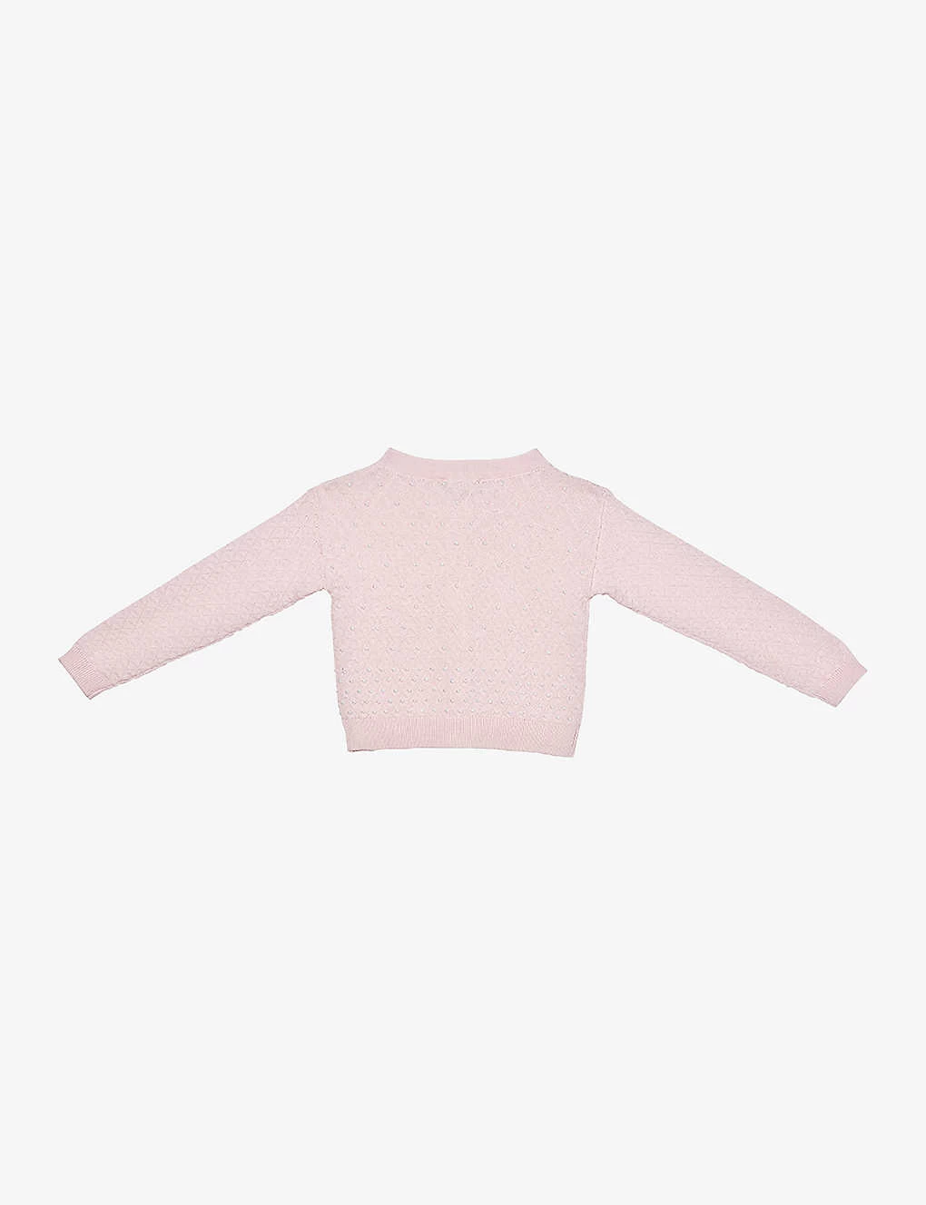 Bebe Pearl-embellished Cotton Cardigan 3-24 Months 3 Bebe Pearl-embellished Cotton Cardigan 3-24 Months - Image 3